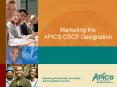 Marketing the APICS CSCP Designation PowerPoint PPT Presentation