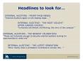 Headlines to look for PowerPoint PPT Presentation
