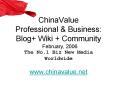 ChinaValue Professional PowerPoint PPT Presentation