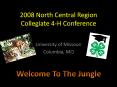 2008 North Central Region Collegiate 4H Conference PowerPoint PPT Presentation