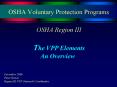 OSHA Voluntary Protection Programs PowerPoint PPT Presentation
