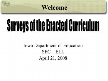 Iowa Department of Education