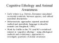 Cognitive Ethology and Animal Awareness PowerPoint PPT Presentation