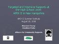 Targeted and Intensive Supports at the High School Level: PowerPoint PPT Presentation