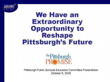 District Reform Agenda