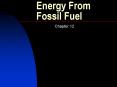 Energy From Fossil Fuel PowerPoint PPT Presentation