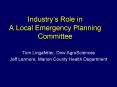 Industrys Role in A Local Emergency Planning Committee PowerPoint PPT Presentation