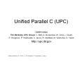 Unified Parallel C (UPC) PowerPoint PPT Presentation