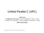 Unified Parallel C (UPC)