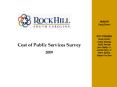 Cost of Public Services Survey PowerPoint PPT Presentation