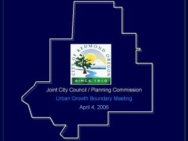 Joint City Council Planning Commission