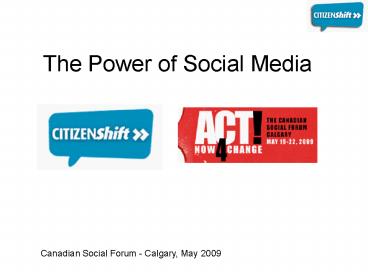 The Power of Social Media