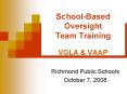 SchoolBased Oversight Team Training VGLA PowerPoint PPT Presentation