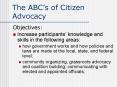 The ABCs of Citizen Advocacy PowerPoint PPT Presentation