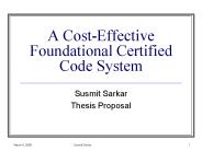 A CostEffective Foundational Certified Code System