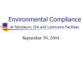 Environmental Compliance PowerPoint PPT Presentation