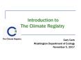 Introduction to The Climate Registry PowerPoint PPT Presentation