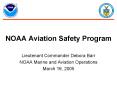 NOAA Aviation Safety Program PowerPoint PPT Presentation