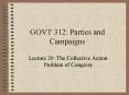 GOVT 312: Parties and Campaigns PowerPoint PPT Presentation