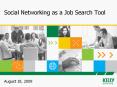 Social Networking as a Job Search Tool PowerPoint PPT Presentation