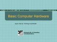 Basic Computer Hardware PowerPoint PPT Presentation