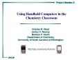 Using Handheld Computers in the Chemistry Classroom PowerPoint PPT Presentation