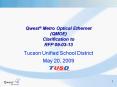 Qwest Metro Optical Ethernet QMOE Clarification to RFP 090313 PowerPoint PPT Presentation