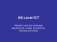 AS Level ICT PowerPoint PPT Presentation