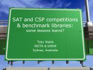 SAT and CSP competitions