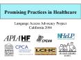 Promising Practices in Healthcare PowerPoint PPT Presentation