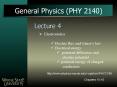 General Physics PHY 2140 PowerPoint PPT Presentation