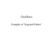 Chiefdoms