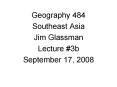 Geography 484 PowerPoint PPT Presentation