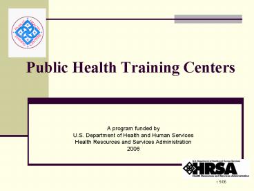 Public Health Training Centers