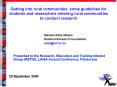Getting into rural communities: some guidelines for students and researchers entering rural communit PowerPoint PPT Presentation