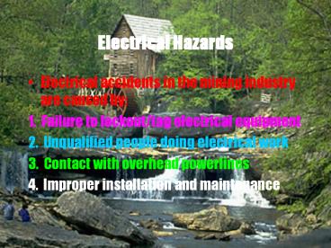 Electrical Hazards