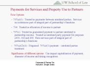 Payments for Services and Property Use to Partners