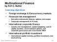 Multinational Finance PowerPoint PPT Presentation