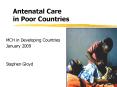 Antenatal Care in Poor Countries PowerPoint PPT Presentation