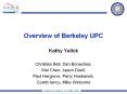 Overview of Berkeley UPC PowerPoint PPT Presentation