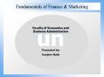 Fundamentals of Finance PowerPoint PPT Presentation