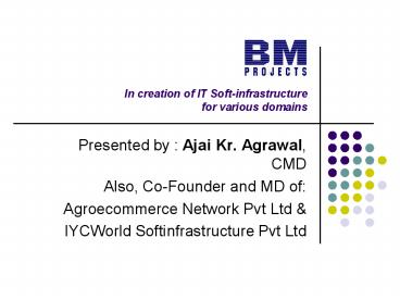 Presented by : Ajai Kr. Agrawal, CMD