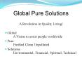 Global Pure Solutions PowerPoint PPT Presentation
