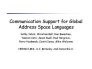 Communication Support for Global Address Space Languages