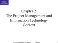 Chapter 2: The Project Management and Information Technology Context PowerPoint PPT Presentation
