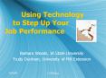 Using Technology to Step Up Your Job Performance PowerPoint PPT Presentation