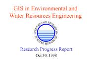 GIS in Environmental and Water Resources Engineering