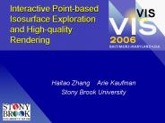 Interactive Pointbased Isosurface Exploration and Highquality Rendering