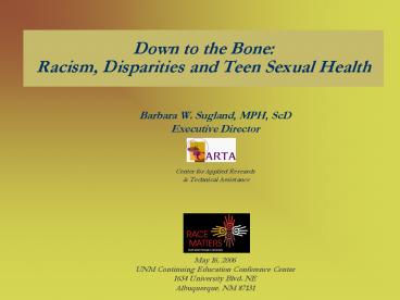 Barbara W. Sugland, MPH, ScD