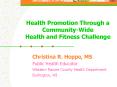 Health Promotion Through a CommunityWide Health and Fitness Challenge PowerPoint PPT Presentation
